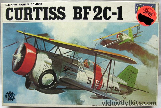 Hasegawa 1/32 Curtiss BF2C-1 - US Navy Fighter Bomber USS Ranger 1934, JS064-450 plastic model kit
